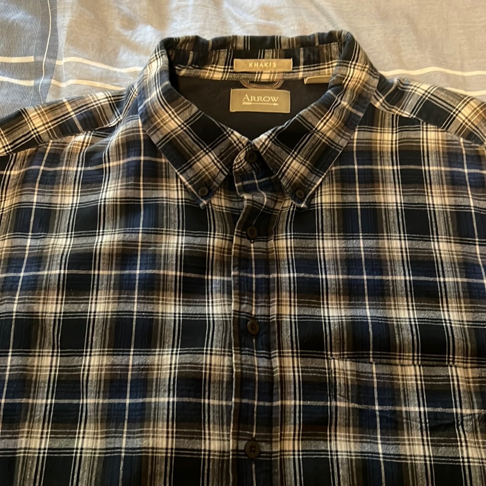 Men’s Aarow long sleeve flannel shirt size XXL